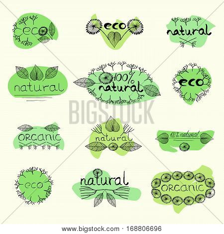 Organic Eco Natural Badge