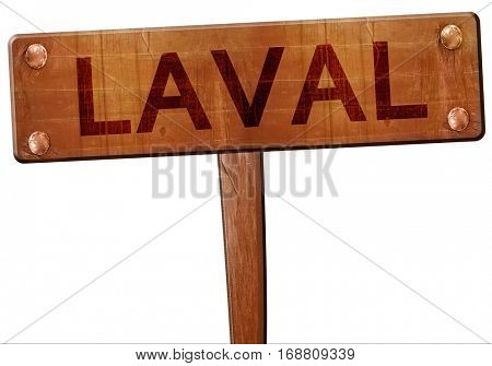 laval road sign, 3D rendering