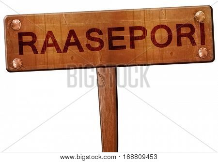 Raasepori road sign, 3D rendering
