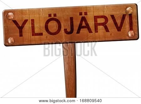 Ylojarvi road sign, 3D rendering
