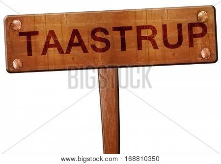 Taastrup road sign, 3D rendering