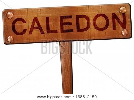 Caledon road sign, 3D rendering