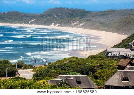 View of the beach of Brenton on Sea South Africa
