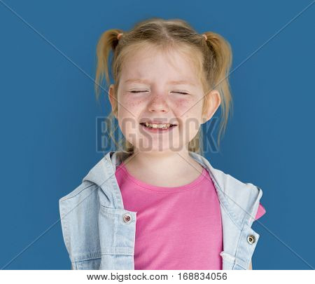 Little GIrl Smiling Happiness Playful Twintail Hairstyle