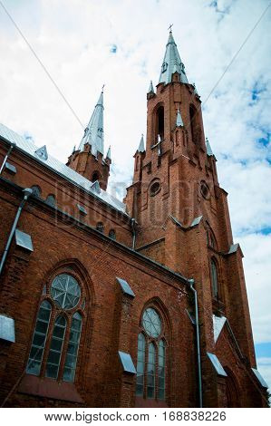 View of the church from the bottom.