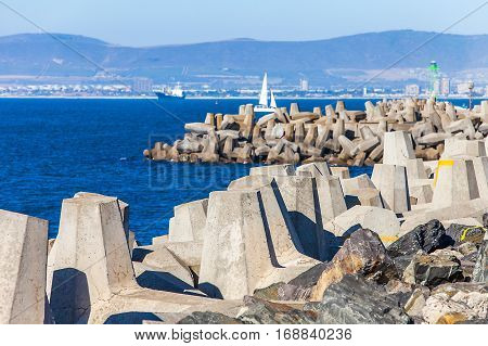At the waterfront in Cape Town South Africa