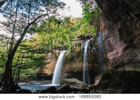 Waterfall Haew suwat Khao Yai National Park Thailand