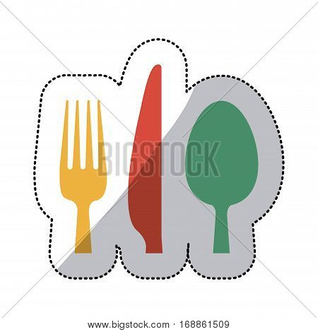 Restaurant cutlery utensils icon vector illustration graphic design