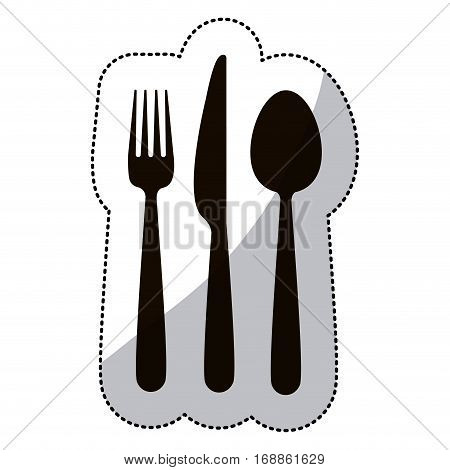 Restaurant cutlery utensils icon vector illustration graphic design