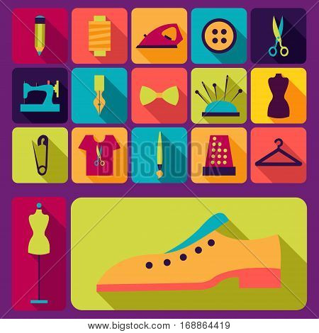 Collection of vector elements for fashion design