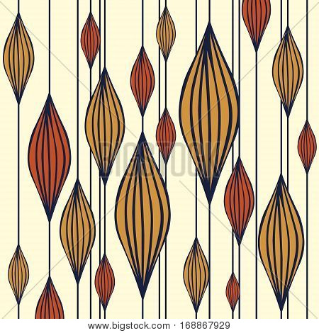 Vector background with stylized waves for design