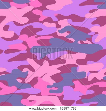 Vector seamless pattern in military style. Background