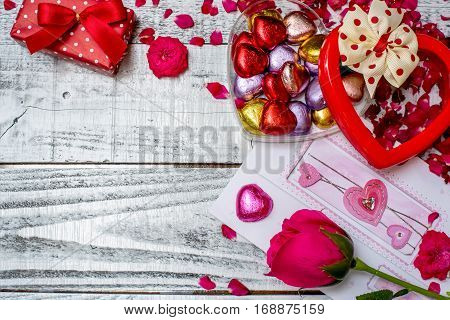 Valentines day and Sweetest day love concept