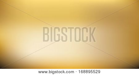 Blurred golden mesh background. Gold colors gradient. Smooth blend blank banner template. Easy editable soft colored vector illustration in EPS8 without transparency.