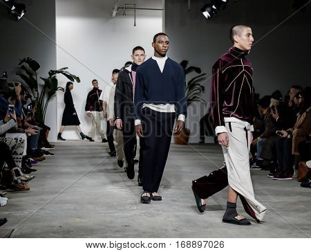 New York Fashion Week: Men’s Palmiers Du Mal Fw 2017 Collection