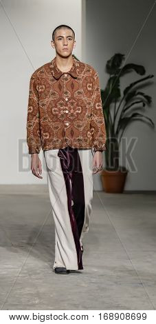 New York Fashion Week: Men’s Palmiers Du Mal Fw 2017 Collection