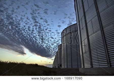 Grain Elevator Saskatchewan blue sky storage Canada