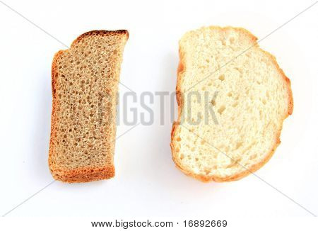 흰색 배경에 zwieback