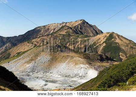 Natural onsen in tateyama of Japan
