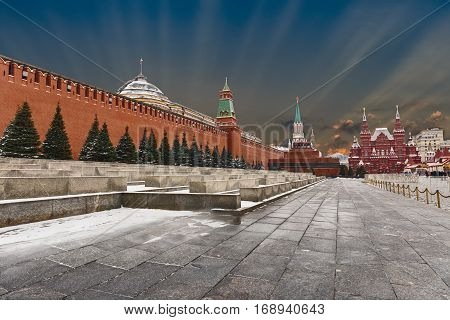 Red square -- the main and most famous square of Moscow and Russia the arena of many important events in Russian history