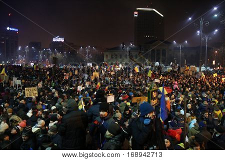 Three Hundred Thousand People Protest