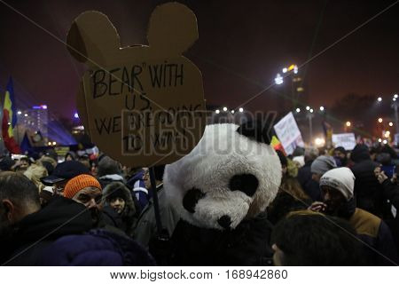Three Hundred Thousand People Protest