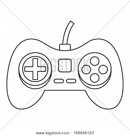 Game pad icon. Outline illustration of game pad vector icon for web