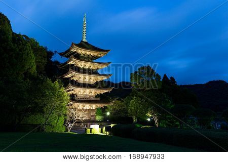 Rurikoji Temple Pagoda in Japan