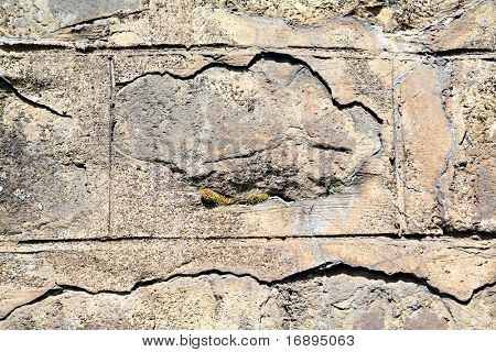 Alterung Steinmauer