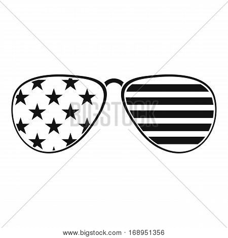 American glasses icon. Simple illustration of american glasses vector icon for web