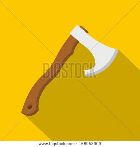 Hatchet icon. Flat illustration of hatchet vector icon for web