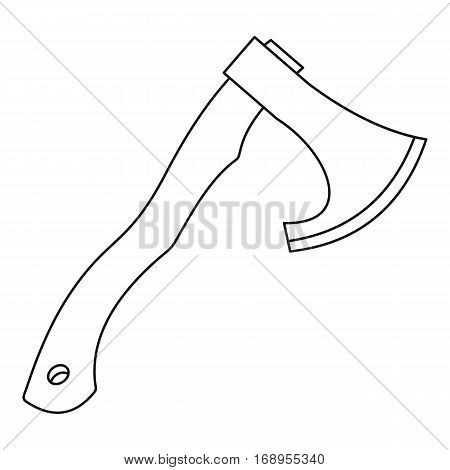 Hatchet icon. Outline illustration of hatchet vector icon for web