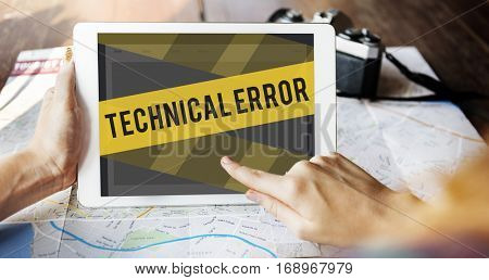 Website Under Construction Error Concept