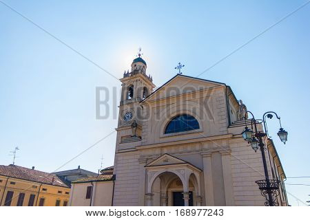 Santa church - The Brescello church under the sun of April