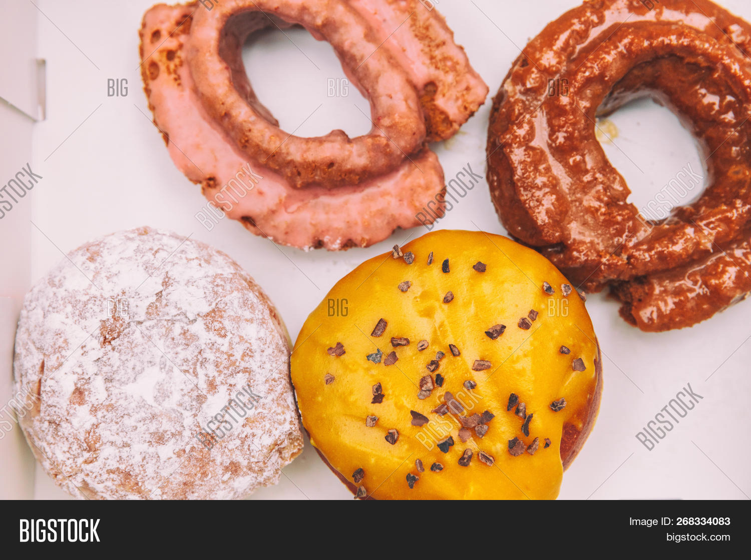 Donuts Box Old Image Photo Free Trial Bigstock