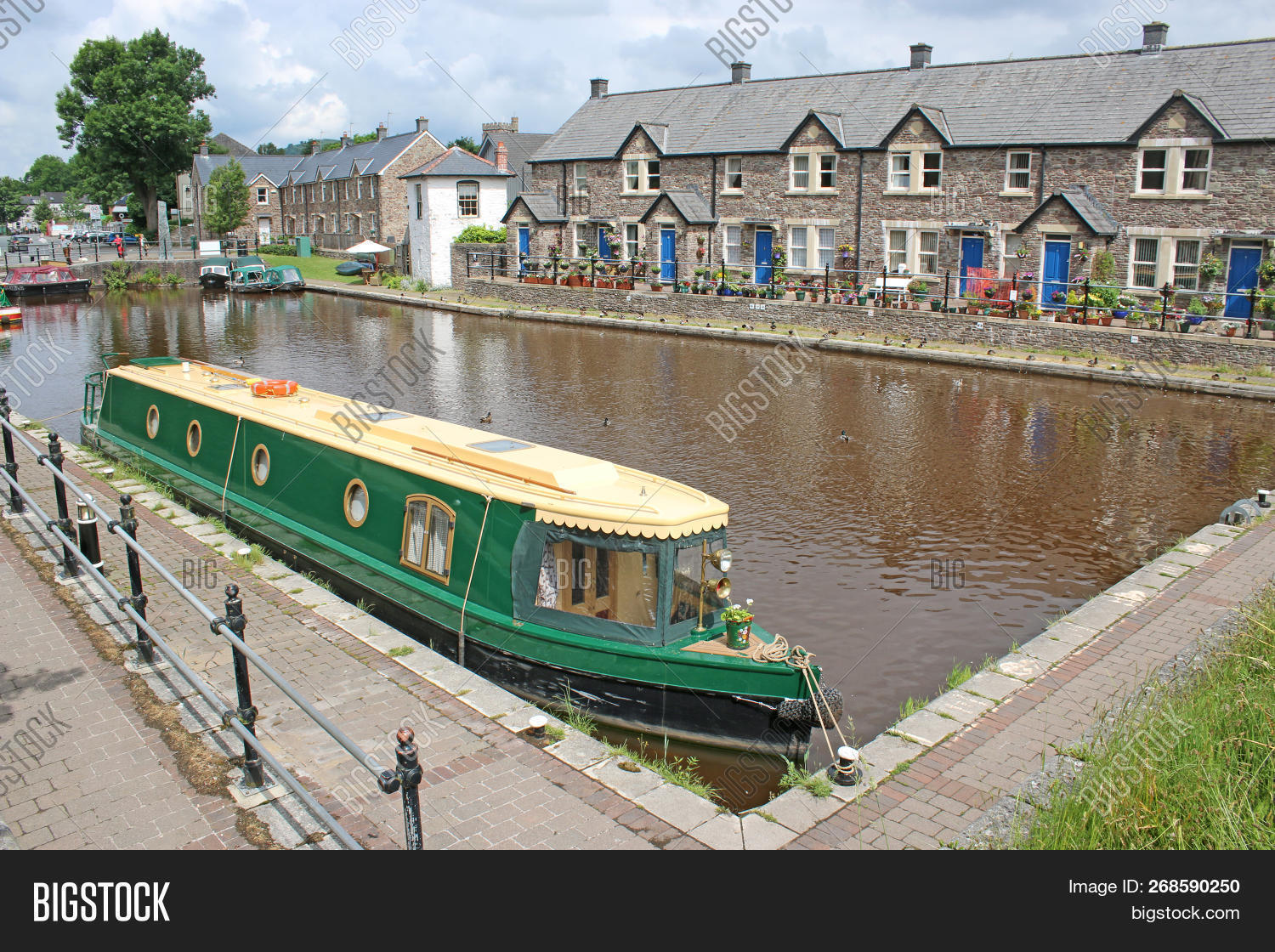 Narrow Boat Brecon Image & Photo (Free Trial) Bigstock