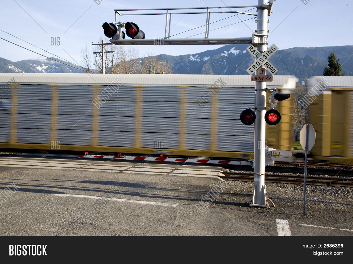 Railroad Crossing Gate Image & Photo (Free Trial) Bigstock