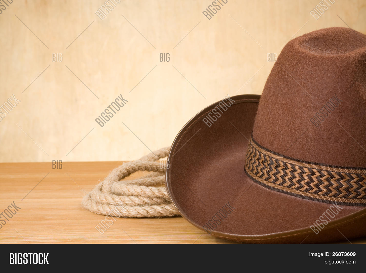 Brown Cowboy Hat Rope Image & Photo (Free Trial) Bigstock
