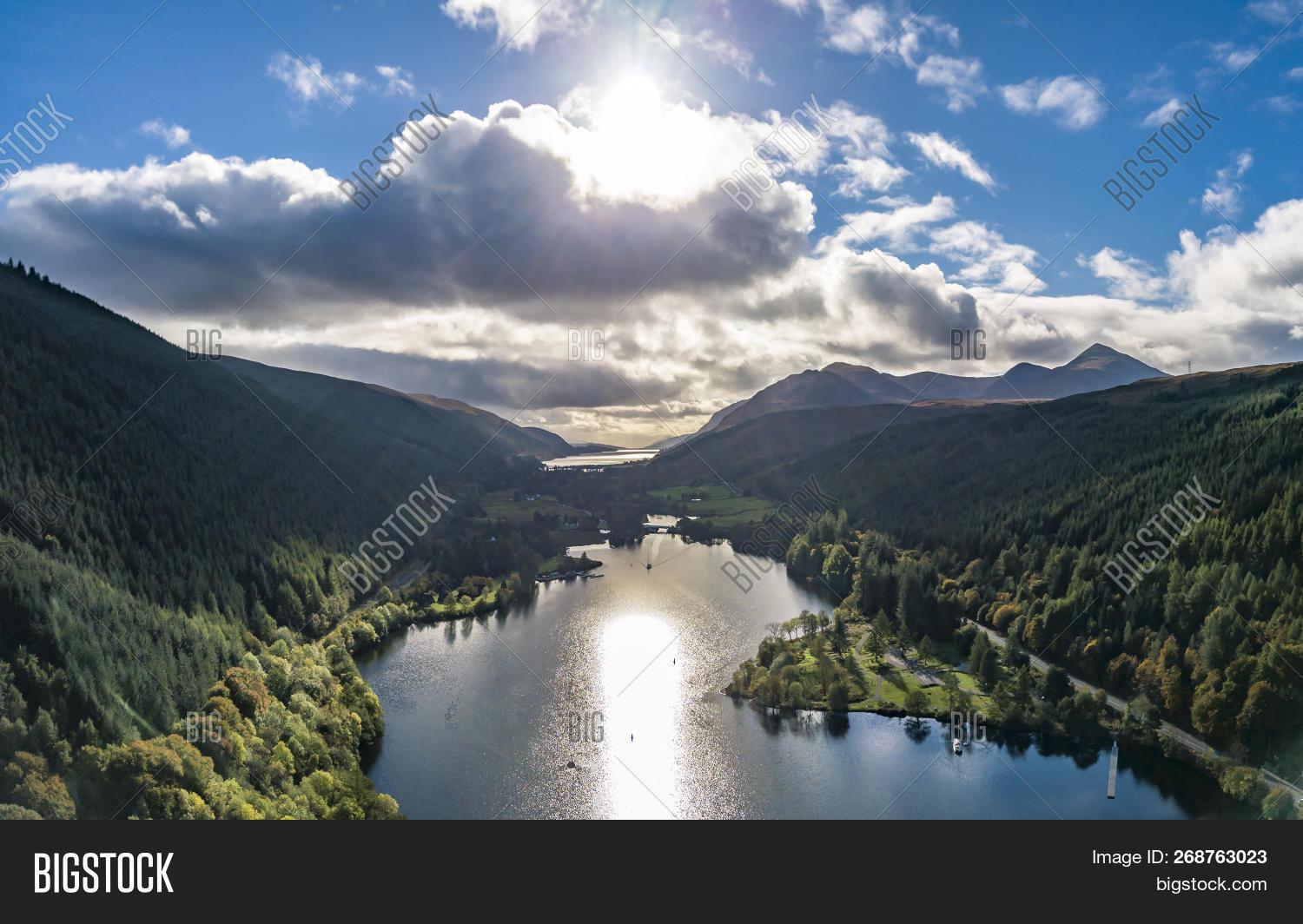 Aerial View Laggan Image & Photo (Free Trial) Bigstock