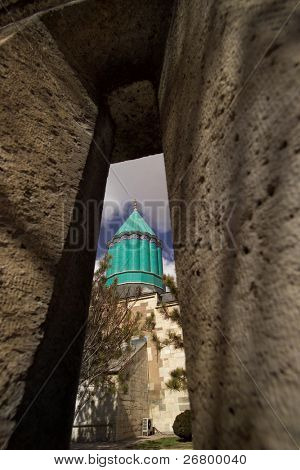 un dettaglio architettonico di una moschea a Konya, Turchia