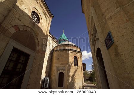 un dettaglio architettonico di una moschea a Konya, Turchia