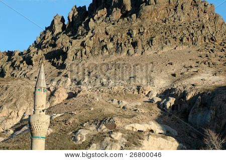 un dettaglio architettonico di una moschea a Erzurum, Turchia