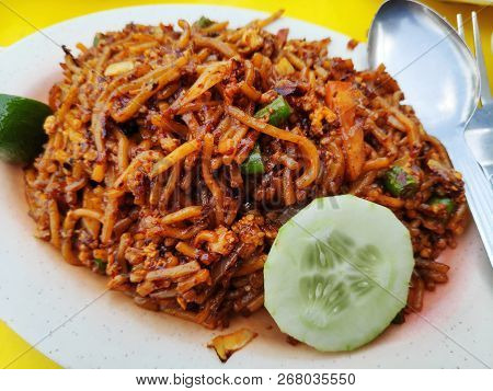 Malaysian Cuisine, Fried Noodle, Also Know As Mee Goreng Mamak