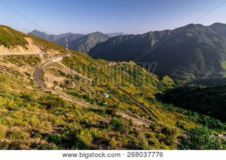 Photo Of Sunset In Himalayas Tehri Garhwal, Uttrakhand