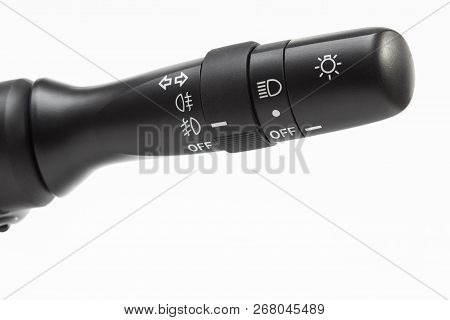 Understeering's Light Switch Car Isolated On White
