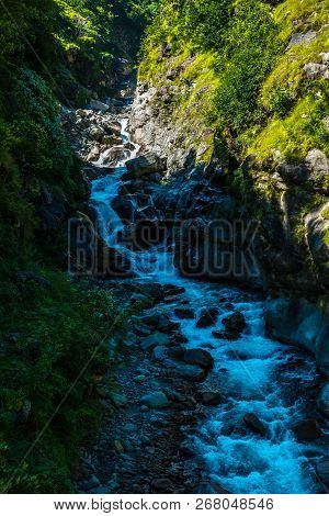 Waterfall In Darma Valley In Himalayas - Uttarakhand, India
