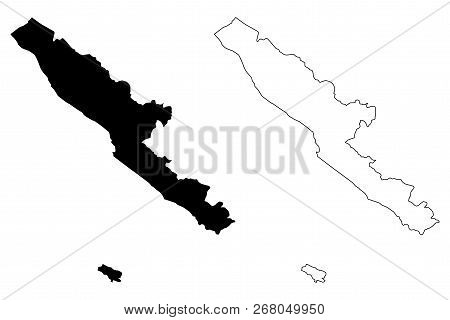 Bengkulu (subdivisions Of Indonesia, Provinces Of Indonesia) Map Vector Illustration, Scribble Sketc