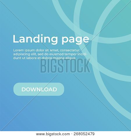 Landing Page Template. Website Template For Websites And Apps. Landing Page Vector Design Ui