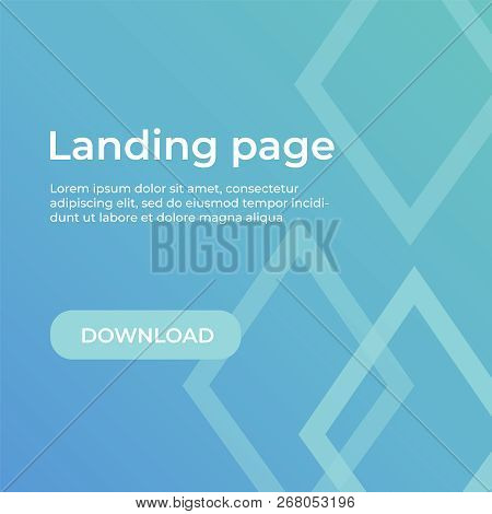 Landing Page Template. Website Template For Websites And Apps. Landing Page Vector Design Ui