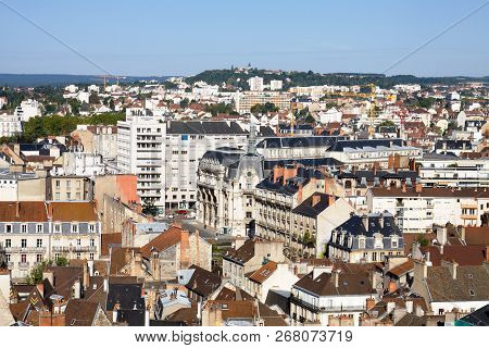 Dijon, France - September 11, 2010: Aerial View Of Dijon City In Burgundy, France. Dijon Is A City I